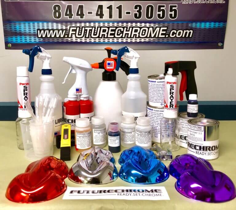 Spray Chrome Kit & Chrome Paint, Colored Chrome FutureChrome